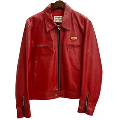 ルイスレザー Lewis Leathers 551 ドミネーター カウハイド シングルライダース レザー ジャケット レッド 40サイズ 201MT-6383 VBのサムネイル