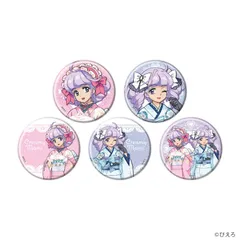 【予約】【新品】ぴえろ魔法少女シリーズ 缶バッジ 01 描き下ろしイラスト 5個入り1BOX【正規品】のサムネイル