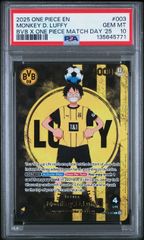 ワンピース　モンキー　d ルフィ　ドルトムント　プロモ　PSA10 サッカー ワンピース モンキー d ルフィ プロモ PSA10 ドルトムント サッカー