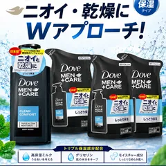 Dove(ダヴ) ダヴメン+ケア ボディウォッシュ クリーンコンフォート 本体 400g  ボディソープ の清潔感のあるシトラスフローラルの香り➕️詰替320g✖3のサムネイル