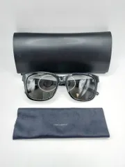 SAINT LAURENT　サンローラン　サングラス　スクエアシェイプ　ブラック　SL M68/F　黒い　5518-145　ケース付き　レディース　J2310のサムネイル