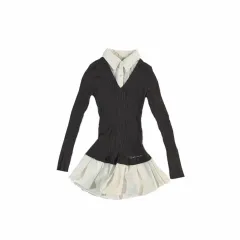 Free! kara knit ONE PIECE shirt long sleeve feminineのサムネイル