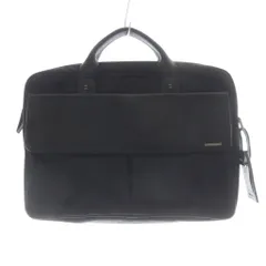 エルメネジルドゼニア Ermenegildo Zegna ナイロンレザービジネスバッグ 黒のサムネイル