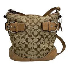 COACH/コーチ/3574/シグネチャー/ショルダーバッグ/キャンバスレザー/ベージュ系/FE0403のサムネイル