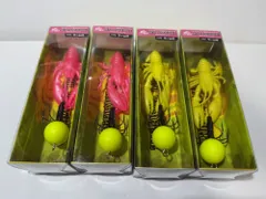 【４箱】デビルパラシュート ワーム付 パールピンク チャート（黄）各2個　ワンナック 船タコ タコ 仕掛け [20tko]のサムネイル