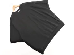 HUMAN WOMAN ヒューマンウーマン リネン混 半袖 カットソー sizeM/黒 ■◆ レディースのサムネイル