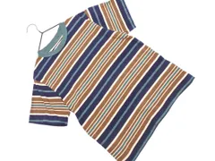 BEAMS BOY ビームスボーイ マルチボーダー Tシャツ 紺xベージュ ■◆ レディースのサムネイル