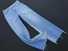 Mila Owen ミラオーウェン 切替 カットオフ ワイド デニムパンツ size0/水色 ■■ レディースのサムネイル