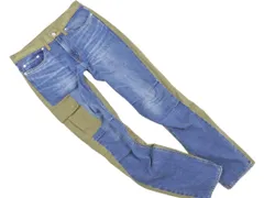 HYSTERIC GLAMOUR ヒステリックグラマー 02173AP16 デニム ドッキング 再構築 カーゴ パンツ size28/インディゴxカーキ ■■◎メンズのサムネイル
