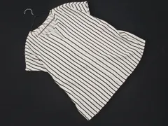 OPAQUE.CLIP オペークドッドクリップ フレンチスリーブ ストライプ ブラウス シャツ size40/白ｘ黒 ■◆ レディースのサムネイル