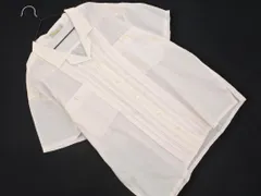 Aquascutum アクアスキュータム 綿麻 タック ブラウス シャツ size9/オフホワイト ■◆ レディースのサムネイル