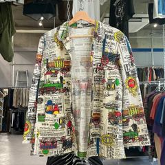 60s~ Rail Road Pattern Shirt 鉄道 長袖シャツ