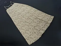 新品 OPAQUE.CLIP オペーク ドット クリップ 総柄 キャミソール ワンピース sizeM/白ｘ茶 ■◆ レディースのサムネイル