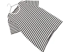 marimekko マリメッコ ボーダー Tシャツ sizeL/白ｘ黒 ■◆ レディースのサムネイル