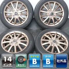 軽自動車に 4本 社外 14インチ 4.5J +45 4H 100 ラジアル YOKOHAMA BluEarth 155/65R14 N-BOX タント スペーシア ワゴンR アルト ムーヴ ①のサムネイル