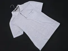 COMME CA MEN コムサメン リネン混 ポロシャツ sizeM/水色 ■◆ メンズのサムネイル