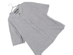 Max Mara マックスマーラ 大きいサイズ 半袖 チェック シャツ size44/白ｘ黒 ■◆ レディースのサムネイル