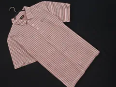 TaylorMade テーラーメイド ボーダー ゴルフウェア ポロシャツ size0/白ｘ黒x赤 ■◆ メンズのサムネイル