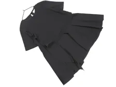 OPAQUE.CLIP オペーク ドット クリップ 素材切替 フリル カットソー sizeS/黒 ■◆ レディースのサムネイル