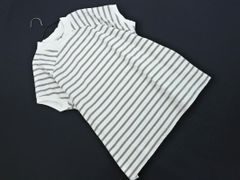 CLASSICAL ELF クラシカルエルフ ボーダー カットソー sizeM/白xグレージュ ■◆ レディースのサムネイル