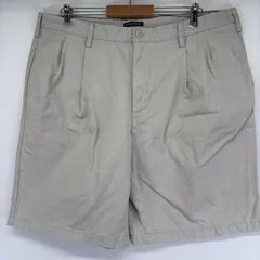 古着 ノーティカ NAUTICA パンツ チノパン ワンポイントロゴ ツータック ハーフパンツ 大きいサイズ w40  グレー メンズのサムネイル