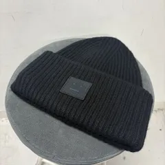 Acne Studios アクネストゥディオズ LARGE FACE LOGO BEANIE ビーニー FA-UX-HATS000063 ブラック size:56-59【中目黒B07】のサムネイル