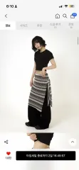 エスイーエスティー Ethnic Long Wrap Skirt Gray スカートのサムネイル