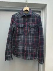 アバクロンビー シープスキン CHECK シャツ ジャケット Sのサムネイル