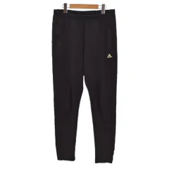 アディダス adidas トラックパンツ ジャージ ロゴプリント サイドジップ ウエストゴム ストレッチ素材 OT 黒 ブラック ■GY70のサムネイル