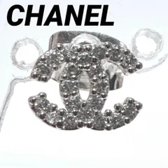 シャネル　CHANEL　ココマーク　ピアス　ヴィンテージ　定番　大人気　GP　ジルコニア　シルバーのサムネイル