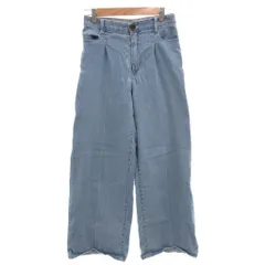ブルーレーベルクレストブリッジ BLUE LABEL CRESTBRIDGE ライトオンスデニムワイドパンツ ジーンズ ストレート 38 インディゴ 55R03352 /FFのサムネイル