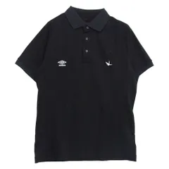 1piu1uguale3 ウノピュウノウグァーレトレ ULUMJA22UP umbro アンブロ S/S POLO ロゴ刺繍 Wネーム 半袖 ポロシャツ ブラック系 O【美品】【中古】のサムネイル