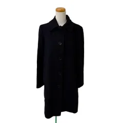 ジェイプレス J.PRESS ステンカラーコート ロング ウール混 シングル 9 黒 ブラック /MZ ■ECF006のサムネイル