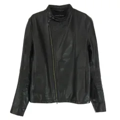 LOUNGE LIZARD ラウンジリザード CLA 5112 0180 レザー セミダブル ライダース ジャケット ブラック系 1【中古】のサムネイル
