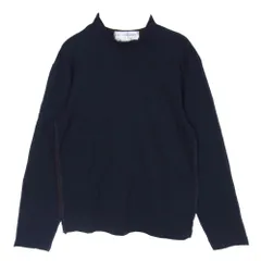 COMME des GARCONS コムデギャルソン SHIRT シャツ W11130 フランス製 インサイドアウト バイカラー ウール 切替 ニット ダークネイビー系 S【中古】のサムネイル