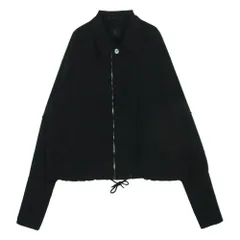 ato アトウ AM25A-S09 DOUBLE CUFFS ZIP SHIRT ダブルカフス ジップ シャツ ジャケット 日本製 ブラック系 46【中古】のサムネイル