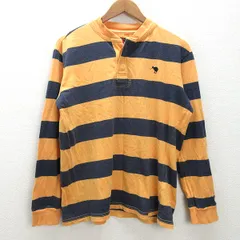 g■カンタベリー/CANTERBURY ロンT/カットソー ボーダー柄【L】オレンジ紺/men's/4【中古】■のサムネイル