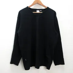 g■アヴィレックス/AVIREX ロンT/カットソー リブ【3L】黒/men's/3【中古】■のサムネイル
