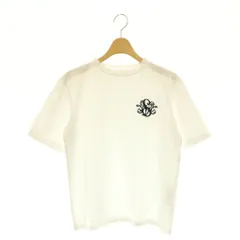 セブンテンバイミホカワヒト SEVEN TEN by MIHO KAWAHITO SVT刺繍Tシャツ カットソー 半袖 コットン M 白 紺 /CX ■OSのサムネイル