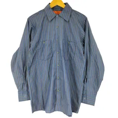 ユニバーサルオーバーオール UNIVERSAL OVERALL USA製 ストライプ柄 L/S シャツ メンズ import：M のサムネイル