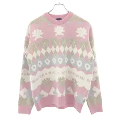 Heaven by Marc Jacobs×Marc Jacobs MIMI WADE ヘブン バイ マーク ジェイコブス×ミミウェイド 22AW MINI IN HEAVEN BRUSHED SWEATER  ジャガードニットセーター ピンク XSのサムネイル
