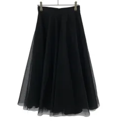 TADASHI SHOJI タダシ ショージ チュールドレープスカート FY7147M ブラック 2のサムネイル
