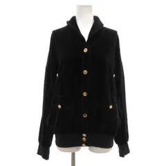 ソニアリキエル SONIA RYKIEL シャツジャケット 黒 ブラック 長袖 ショールカラー 金ボタン /KR ■ECG004のサムネイル