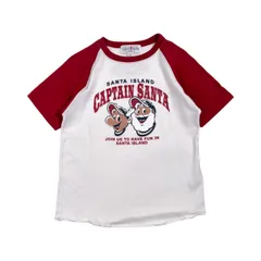 CAPTAIN SANTA キャプテンサンタ キャラクタープリント 半袖 ラグラン Tシャツ L /ホワイト×レッド 系 レディースのサムネイル