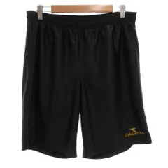 ディアドラ DIADORA ショートパンツ ジャージ L 黒 ブラック ウエストゴム ハーフ丈 /NL ■ECF004のサムネイル