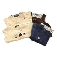 バーバリー ロンドン BURBERRY LONDON キッズ 子供服 まとめ売り ジャケット トレーナー パンツ ワンピース ４点セット 90cm ベージュ ダークブラウン インディゴ /ES ■GY50のサムネイル