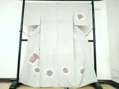 平和屋着物●山岡古都・古都染人　訪問着　正倉院花鳥文　鬼しぼ縮緬　正絹　逸品　DABI5281opのサムネイル