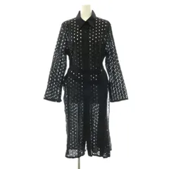 リミフゥ LIMI feu カットワークレース ロングシャツ S ブラック /DF ■OSのサムネイル