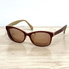 美品 JINS/ジンズ サングラス 度入り LCF-13A-607A 84 ブラウン/ベージュ系 53□17-142○37 アイウェア/眼鏡[OO00198]のサムネイル