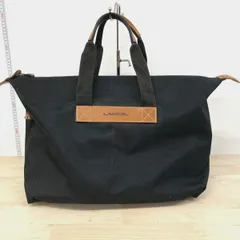 LANCEL/ランセル トートバッグ/ハンドバッグ ブラック キャンバス/布製 ロゴプレート メンズ/レディース[OG00206]のサムネイル